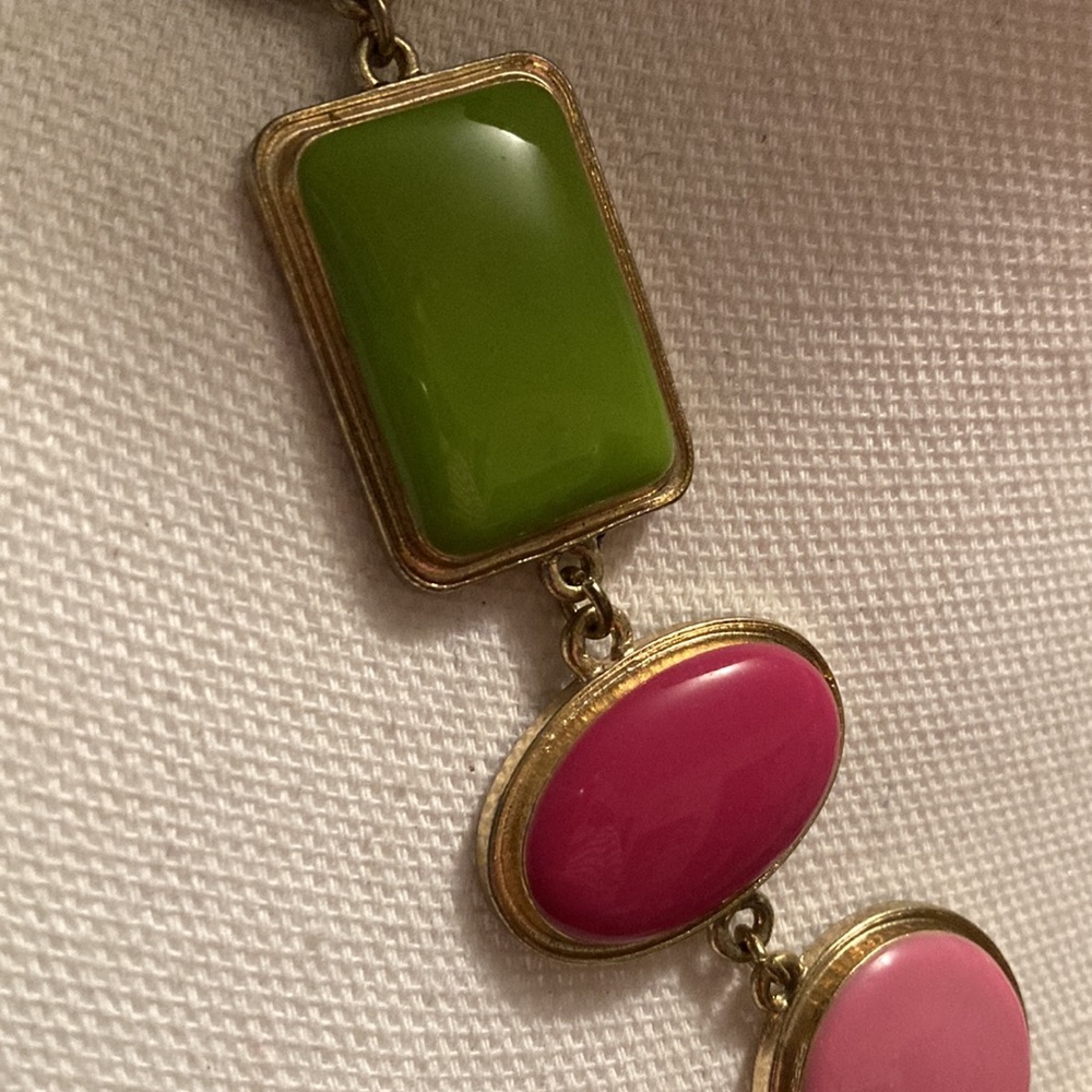 Multicolor Statement Necklace - image 2